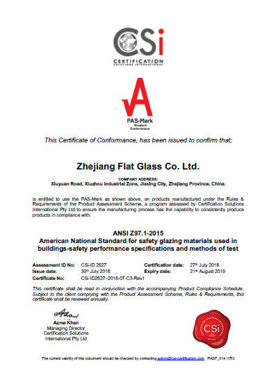 Zhejiang flat Glass CO.,LTD